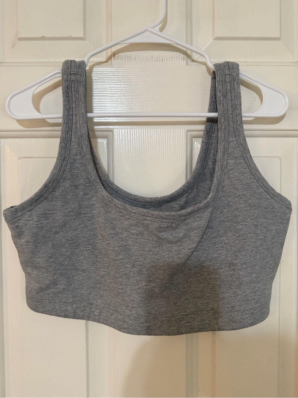 JoyLab Gray Seamless Crop Sports Bra